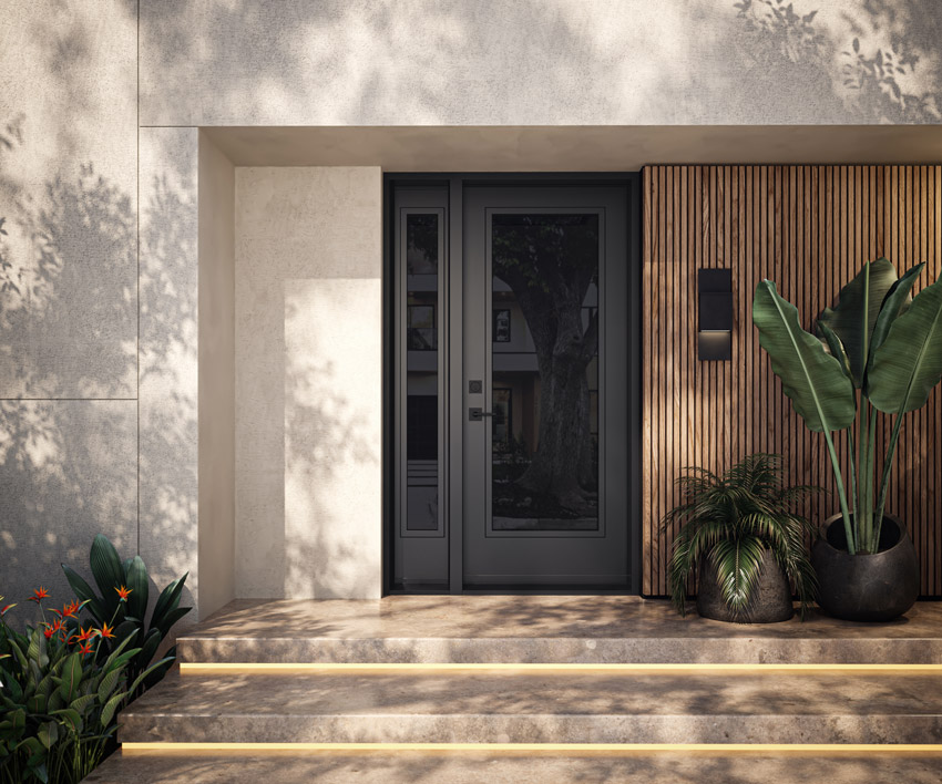 Porte d'entrée en acier — Ouellet Portes & Fenêtres